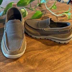 Skechers Relaxed Fit Tan Slip-Ons
